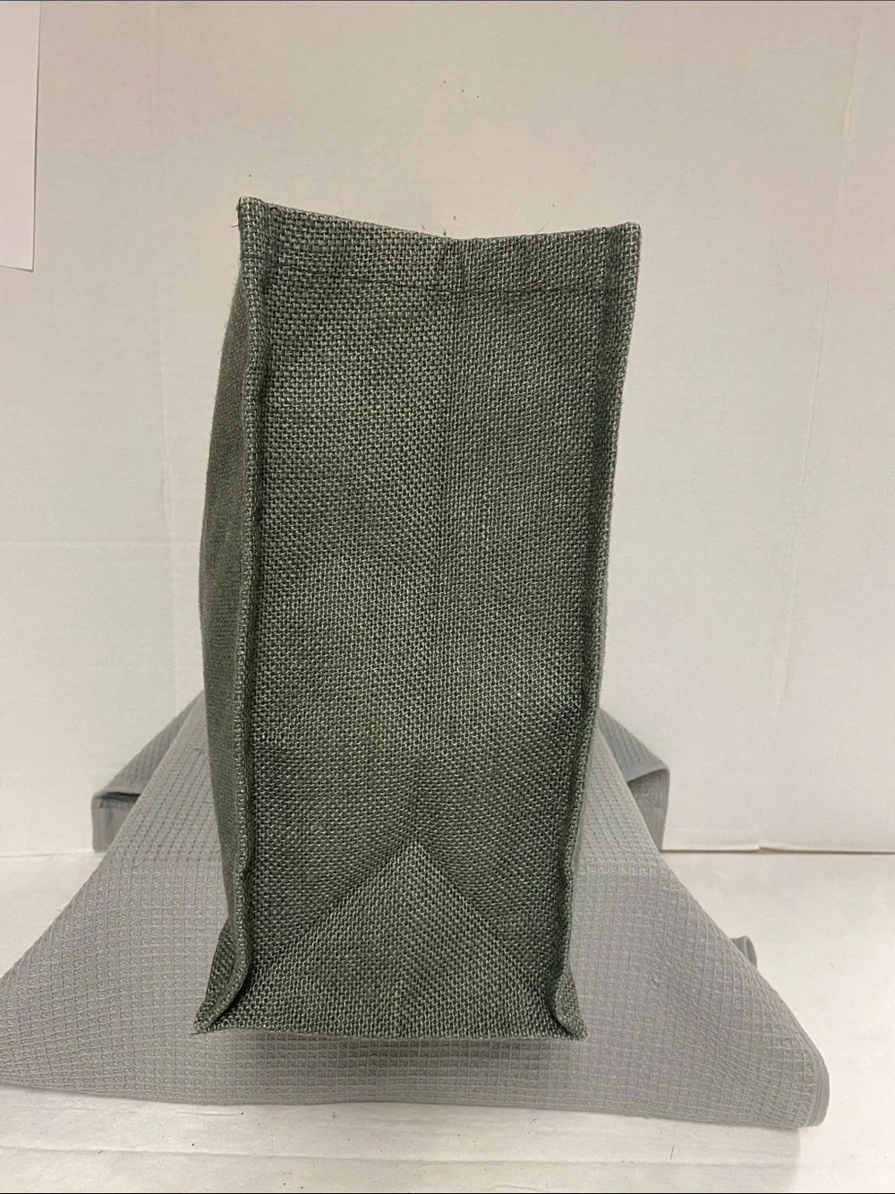 Emirates Gray Jute Canvas Tote Bag -